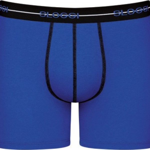 Sloggi Start Short Ανδρικό μακρύ Μπόξερ οικονομικό σετ  2 τεμ Μπλέ 10206948 V005/i5