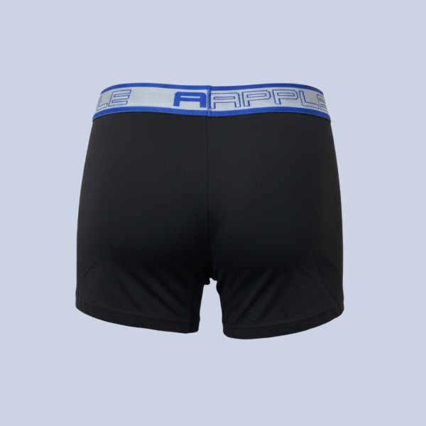 Apple Hipster Μποξεράκι Ανδρικό 2 Τεμάχια και για Μεγάλα Μεγέθη Μαύρο & Πράσινο με χρώμα στο λογότυπο πράσινο & μπλέ 0112970 Lycra