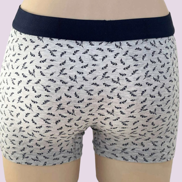 Baspinar Ανδρικό Βαμβακερό Μοντέρνο Μποξεράκι με μικρά ανθάκια λουλουδακια και φανταστική εφαρμογή Μπλέ 2101