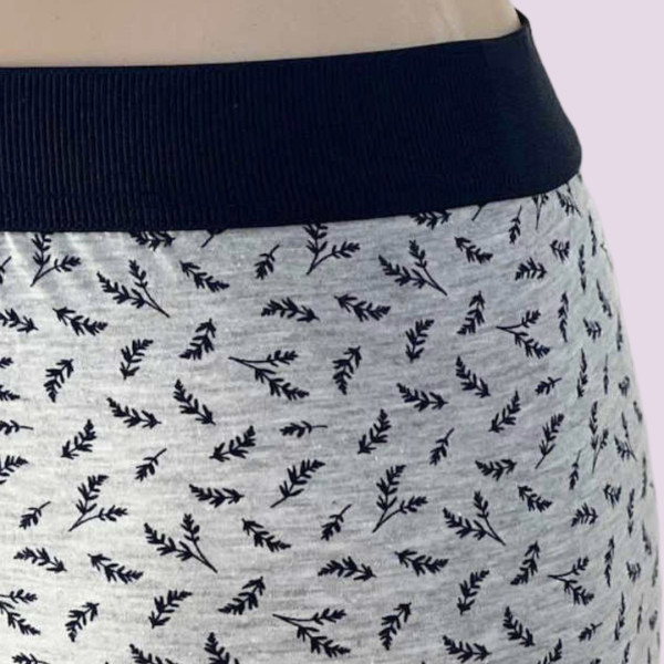 Baspinar Ανδρικό Βαμβακερό Μοντέρνο Μποξεράκι με μικρά ανθάκια λουλουδακια και φανταστική εφαρμογή Μπλέ 2101