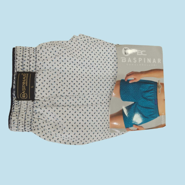 Baspinar Ανδρικό Μποξεράκι με σχέδια λεύκο 2106-25