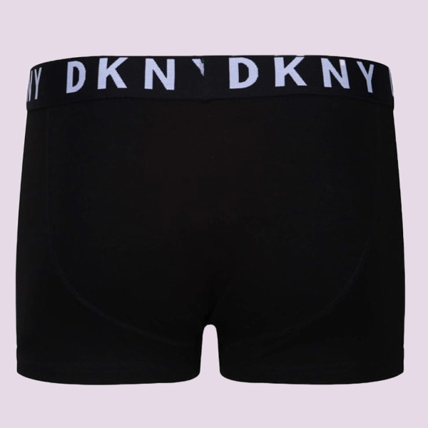 DKNY Ανδρικά Μποξεράκια Σετ 3 Τεμ Μαύρα με γκρι λογότυπο U5-61865
