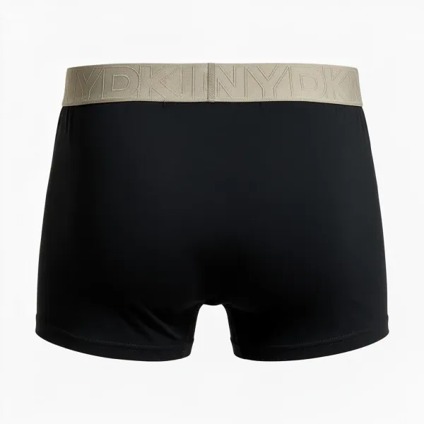 DKNY Ανδρικά Μποξεράκια με φαρδύ Λάστιχο Σετ 3Τεμ U5-61957 Μαύρα με διαφορετικά χρώματα στο λάστιχο μπλέ,γκρί