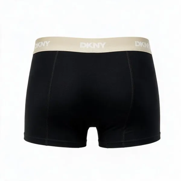 DKNY Ανδρικά Μποξεράκια με φαρδύ Λάστιχο Σετ 3Τεμ U5-61958 Μαύρα με διαφορετικά χρώματα στο λάστιχο μπέζ,γαλάζιο