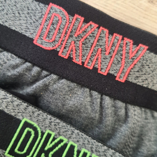 DKNY Ανδρικά Βαμβακερά Μποξεράκια Πακέτο 3 τεμαχίων Μαύρo-Ρίγα-Ανθρακί U5-61813