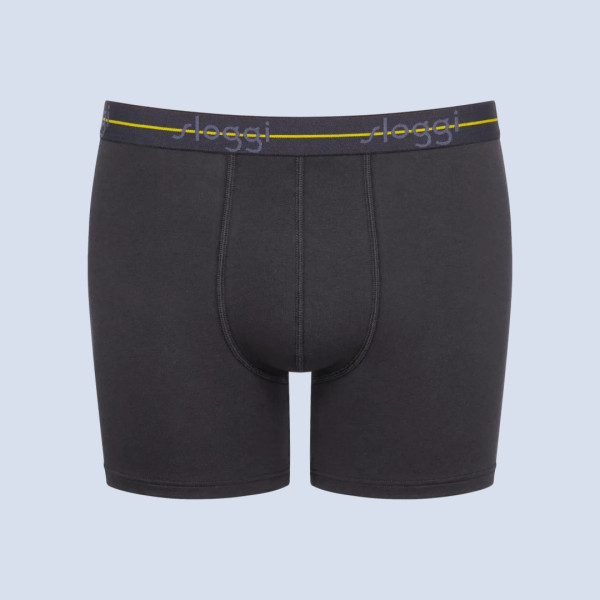 Sloggi Start Short Ανδρικό μακρύ Μπόξερ οικονομικό σετ  2 τεμ Γκρι 10206948 M032/B7