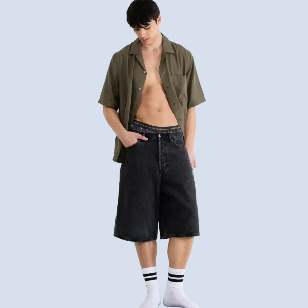 Sloggi Start Short Ανδρικό μακρύ Μπόξερ οικονομικό σετ  2 τεμ Γκρι 10206948 M032/B7