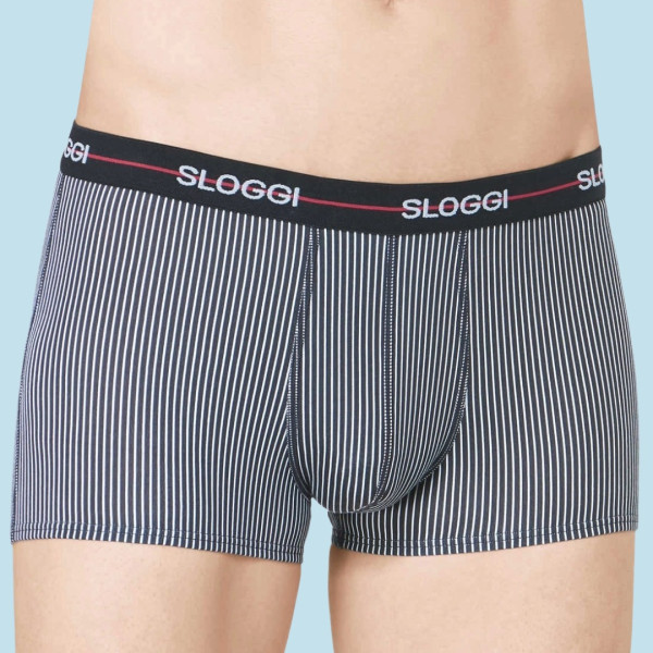 Sloggi Start Hipster Ανδρικά Μπόξερ 2 τεμ μαύρο & μαύρο ρίγα  10206968-Μ006