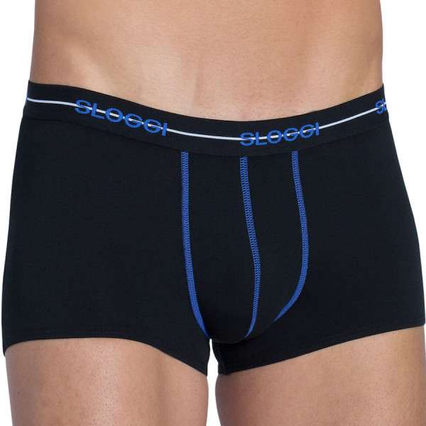 Sloggi Start Short Ανδρικό μακρύ Μπόξερ οικονομικό σετ  2 τεμ Μπλέ 10206948 V005/i5
