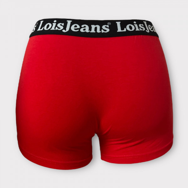 Admas Ανδρικό Μποξεράκι Hipster Boxer Κόκκινο Lois Jeans Original 48015 με δώρο Κούπα Πράσινη 