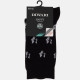 Diwari Happy Men's Socks Κάλτσα Βαμβακερή Ανδρική Μαύρο 17C-151C