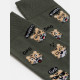 Diwari Happy Men's Socks Κάλτσα Βαμβακερή Τίγρης Χακί 17C-151C