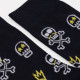 Diwari Happy Men's Socks Skull Κάλτσα Βαμβακερή Κρανίο Μπλέ Σκούρο 17C-151C