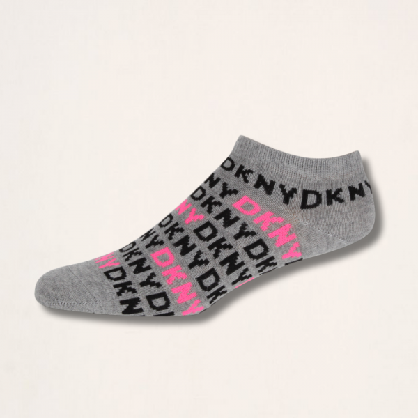 DKNY Γυναικείες Βαμβακερές χαμηλές Κάλτσες Σετ 3τεμ Μαύρο-Γκρί S4-0325 Νο 37-40