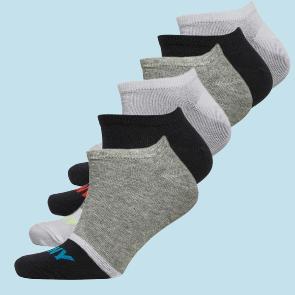 DKNY Αντρικές Κάλτσες Κοντές Πακέτο 3 τεμαχίων λευκό,μαύρο,γκρί με λογότυπο   S5-61542 Νο 40-45