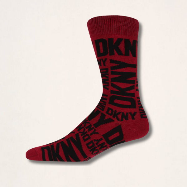 DKNY Αντρικές Βαμβακερές Κάλτσες Ψηλές Devoe Σετ 3τεμ Gift Box Μαύρο-Γκρί -Κόκκινο G5-6459 Νο 40-45 
