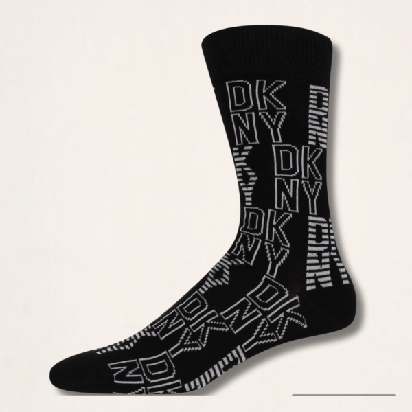 DKNY Αντρικές Βαμβακερές Κάλτσες Ψηλές Devoe Σετ 3τεμ Gift Box Μαύρο-Γκρί G5-6460 Νο 40-45 