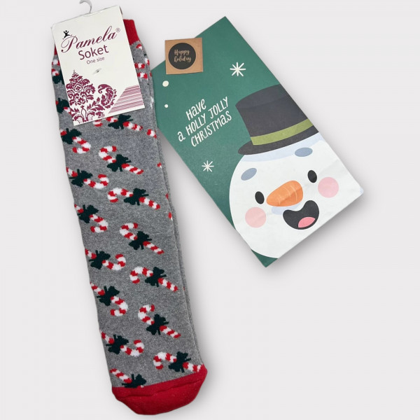 Happy New Year Socks Χριστουγεννιάτικo Δώρο Κάλτσες Γλειφιτζούρι 2023