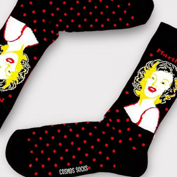 Cosmos Socks Κάλτσες Marilyn Μαύρο