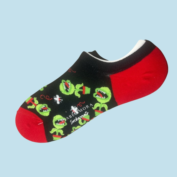 Ysabel Mora Ανδρικές βαμβακερές κάλτσες Invisible fashion με σχέδιο μαύρη Κάκτος 22815 41-46 Size