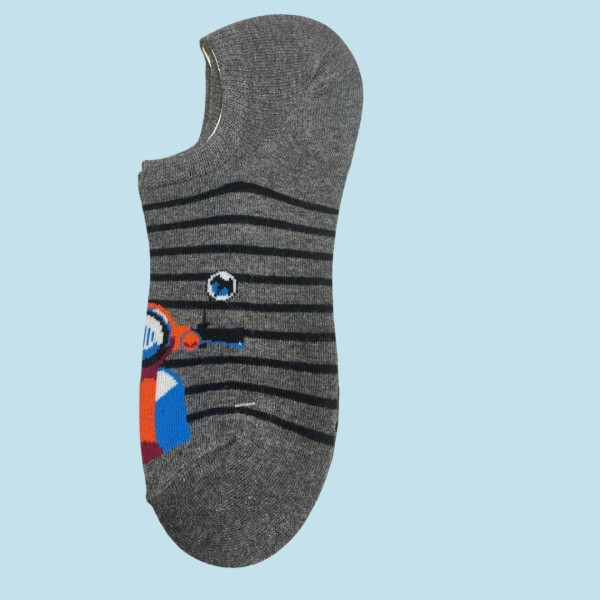 Ysabel Mora Ανδρικές βαμβακερές κάλτσες Invisible fashion γκρί βέσπα 22183 41-46 Size