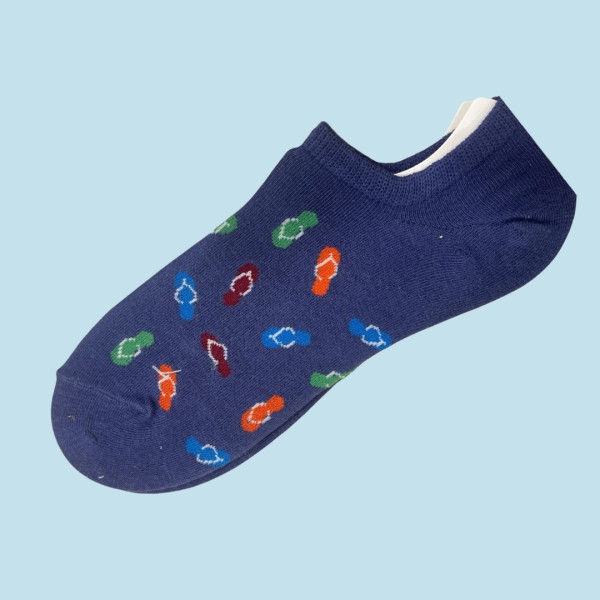 Ysabel Mora Ανδρικές βαμβακερές κάλτσες Invisible fashion Μώβ flip flops 22183 41-46 Size