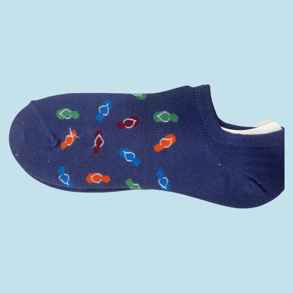 Ysabel Mora Ανδρικές βαμβακερές κάλτσες Invisible fashion Μώβ flip flops 22183 41-46 Size