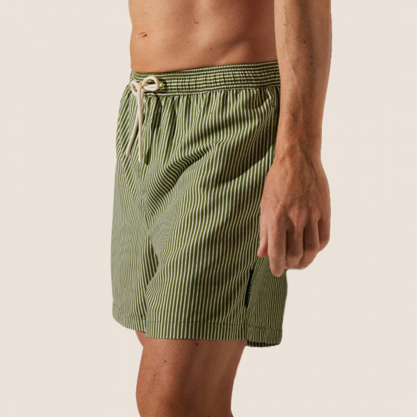 Ysabel Mora Ανδρικό Μαγιό Σόρτς Ριγέ Πράσινο 90242 Men's Swimwear Summer Collection 