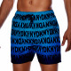 DKNY Ανδρικό Μαγιό Κοντό Σόρτς Μπλέ με Logo του Brand Men's Swimwear Summer Collection L5 6068 Mindanao