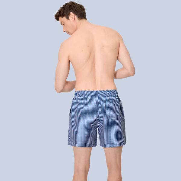 Ysabel Mora Ανδρικό Μαγιό κοντό Σόρτς μπλέ με λεπτή ρίγα 90410 Blue