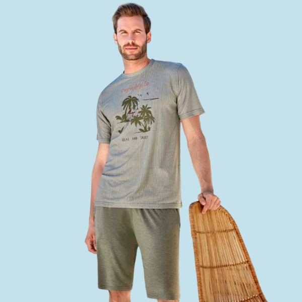 Berrak Πιτζάμα Ανδρική Paradise Πράσινο 9073