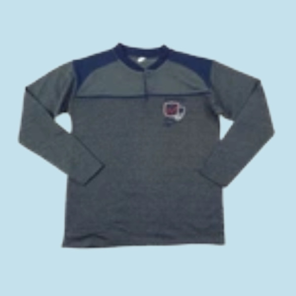 Fayfi Αντρική Βαμβακερή Πιτζάμα και Μεγάλα Μεγέθη Plus Size με 2 Κουμπιά Πράσινο-Μπλέ 840