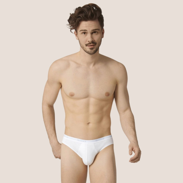 Sloggi Basic Mini Σλιπ Ανδρικό Λεύκο Stretch cotton 1004711-0003