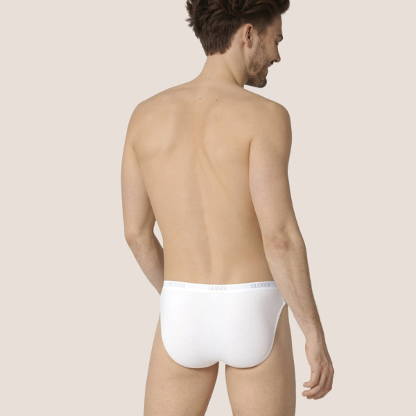 Sloggi Basic Mini Σλιπ Ανδρικό Λεύκο Stretch cotton 1004711-0003