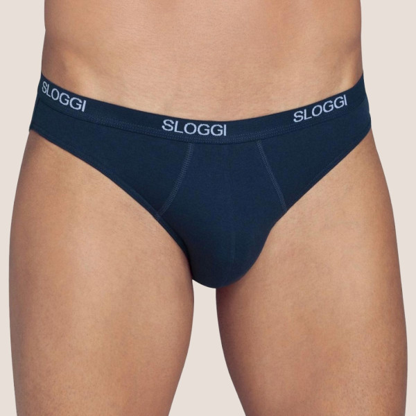 Sloggi Basic Mini Σλιπ Ανδρικό Μαύρο Stretch cotton 1004711-0004