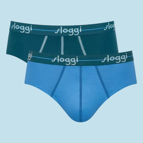 Sloggi Midi Σλιπ Ανδρικό 2 τεμάχια και για Μεγάλα Μεγέθη 10050546-V017/7I