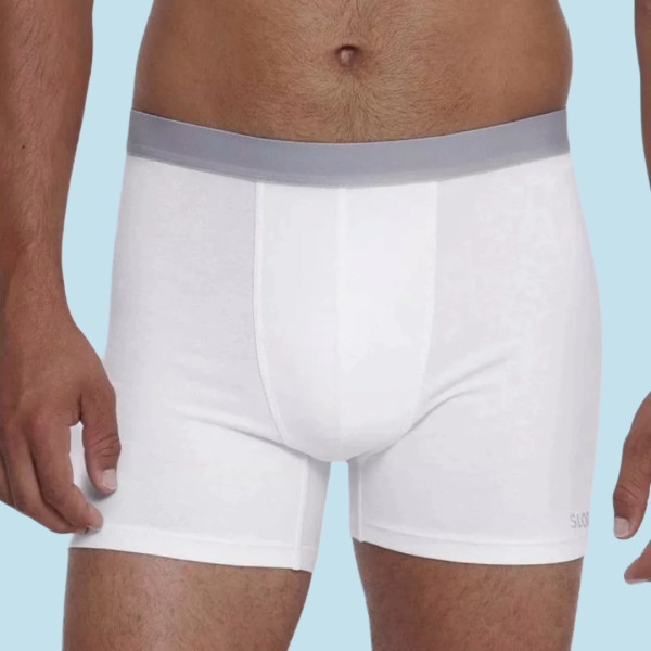 Sloggi Μακρύα βαμβακερά Μποξεράκια Ανδρικά 2 Τεμάχια Οικονομική συσκευασία λεύκο  10217769-0003 Go ABC Short