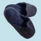 Ανδρικές Χειμερινές Κλασικές Μπλέ Παντόφλες Ριπ με γουνίτσα & αντιολισθητικό πάτο slippers-blue