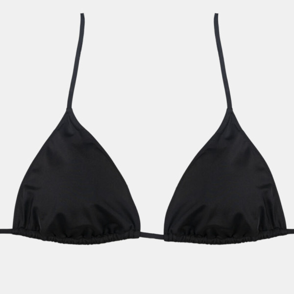 Rock Club Γυναικείο Μαγιό Top τριγωνάκι για μεγάλο στήθος Μαύρο Γκλίτερ Black BP1600 Mix & Match