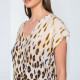 Luna Γυναικείο Καφτάνι για την θάλασσα Beachwear One Size S-XL Animal Print 93924 Sierra