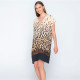 Luna Γυναικείο Καφτάνι για την θάλασσα Beachwear One Size S-XL Animal Print 93924 Sierra