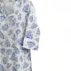Γυναικείο καφτάνι 100% cotton λευκή πουκαμίσα μέχρι το γόνατο με υπέροχο σχέδια κοράλια σε μπλέ χρώμα One size 24121