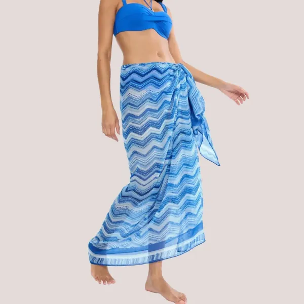 Triumph Γυναικείο Παρεό Beach My wear Multicolour 10222188-M007/B5 One size Αποχρώσεις του Μπλέ 