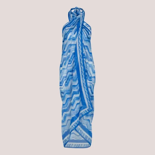 Triumph Γυναικείο Παρεό Beach My wear Multicolour 10222188-M007/B5 One size Αποχρώσεις του Μπλέ 