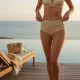 Chlamys Varia Γυναικείο Μαγιό Ψηλόμεσο Σλίπ κίτρινο  lurex Ψηλό Κόψιμο DK2611-TC03 80's Style