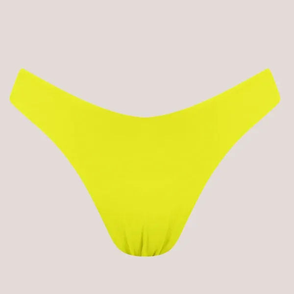 Chlamys Varia Γυναικείο κίτρινο Bottom σλιπ brazil V lurex DK2610-TC03.Yellow
