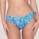 Luna Γυναικείο Serenity κλασικό σλιπ μαγιό Summer Collection 94745 Λευκό με γαλάζια χρυσά & λαδί φλοράλ prints