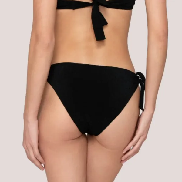 Luna Γυναικείο Μαγιό Σλιπ δετό Fresh summer collection Μαύρο Black 94906
