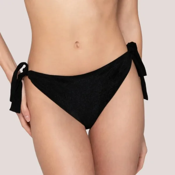 Luna Γυναικείο Μαγιό Σλιπ δετό Fresh summer collection Μαύρο Black 94906