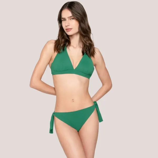 Luna BLUE SENSE Side Tie γυναικείο Δετό μαγιό σλίπ πράσινο σμαραγδί Forest Green 91928
